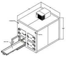 FOUR BODY REFRIGERATORS TELESCOPING