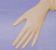 LATEX, POWDER FREE GLOVES (b)