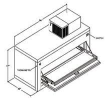 ONE BODY REFRIGERATOR Side Opening